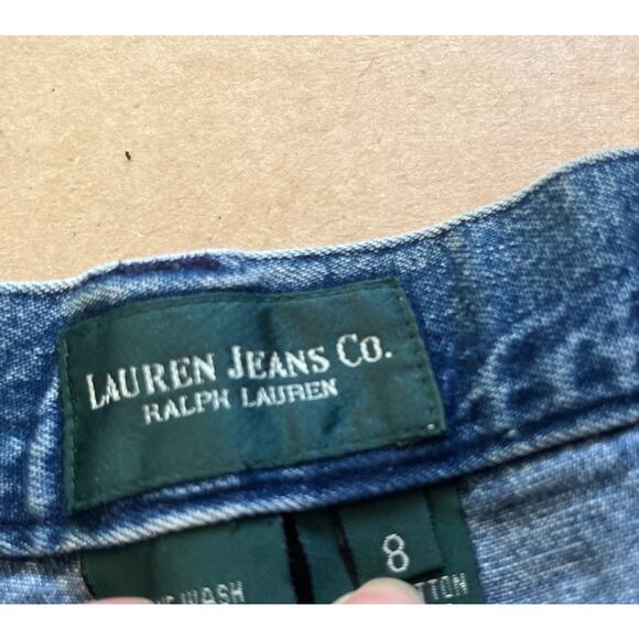 VTG Ralph Lauren Jeans Co Denim Pencil Midi Maxi Skirt 8 Hong Kong Cotton - Picture 2 of 9